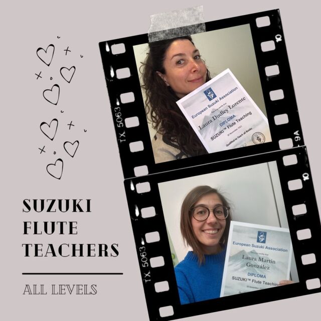 Llegamos al final de nuestra formación en Método Suzuki para flauta travesera después de más de diez años de dedicación, esfuerzo y constancia. 

Estamos ilusionadas y felices de ser las primeras profesoras de flauta travesera de España en completar todos los niveles de formación de la ESA (European Suzuki Association) y esperamos que la familia de profes de flauta Suzuki siga creciendo y creciendo en nuestro país.

Gracias a tod@s l@s que nos habéis apoyado en este camino y en especial a las familias que nos confían la educación musical de sus hij@s año tras año en Little Musical Steps. Todo esto es por y para ell@s ❤️ #suzukifluteteachers
.
.
.
#metodosuzuki #flautatravesera #educacionmusical #littlemusicalsteps