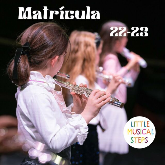 ¡Abrimos plazo de 🅜🅐🅣🅡🅘🅒🅤🅛🅐 a nuevas familias!
Para el próximo curso nos han quedado poquitas plazas libres, así que si queréis adentraros en el mundo de la música con vuestr@s hij@s a través del Método Suzuki y la flauta travesera…¡aprovechad ahora para conocernos y reservar una plaza!

ℙ𝕒𝕣𝕒 𝕗𝕒𝕞𝕚𝕝𝕚𝕒𝕤 𝕔𝕠𝕟 𝕟𝕚ñ@𝕤 𝕒 𝕡𝕒𝕣𝕥𝕚𝕣 𝕕𝕖 𝕝𝕠𝕤 𝟛 𝕒ñ𝕠𝕤 

www.littlemusicalsteps.com 
hi@littlemusicalsteps.com
📞 681 941 528 - 611 139 132
.
.
.
#flautatravesera #metodosuzuki #littlemusicalsteps #educacionmusical #actividadesenfamilia